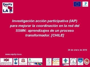 Investigacin accin participativa IAP para mejorar la coordinacin