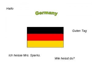 Guten tag ich heiße uta