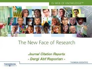 Journal Citation Reports Dergi Atf Raporlar THOMSON SCIENTIFIC