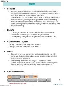 Snmp mib2 Snmp mib2