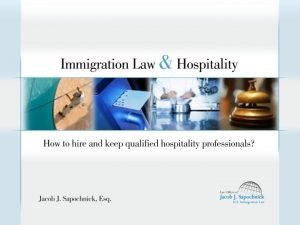 Hospitality industry