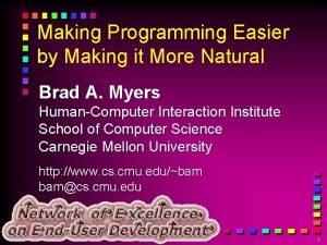 Brad myers cmu