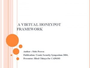 Honeyd