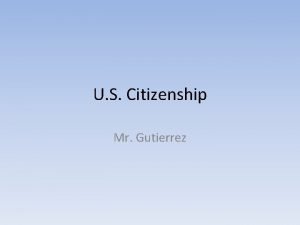 What is citizenship