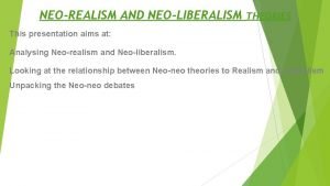 Neorealism in international relations