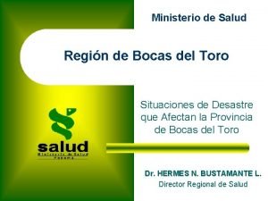 Ministerio de Salud Regin de Bocas del Toro