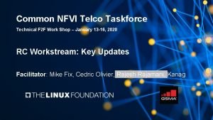 Common NFVI Telco Taskforce Technical F 2 F