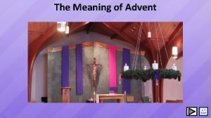The Meaning of Advent L1 S01 Learning Intentions
