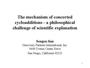 The mechanism of concerted cycloadditions a philosophical challenge