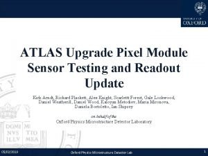 ATLAS Upgrade Pixel Module Sensor Testing and Readout