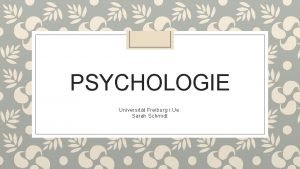 Unifr prüfungen psychologie