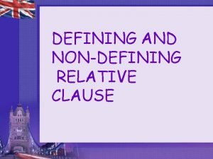 DEFINING AND NONDEFINING RELATIVE CLAUSE which who BMW