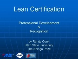 Lean silver certification Lean silver certification