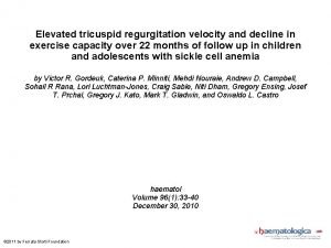 Elevated tricuspid regurgitation velocity and decline in exercise