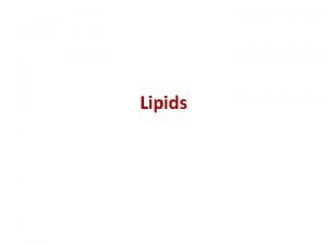 Uses of lipid