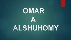 Omar alshuhomy
