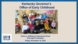 Kentucky governor's office of early childhood