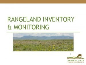 Rangeland inventory