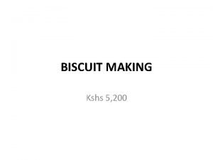 Classification of biscuits