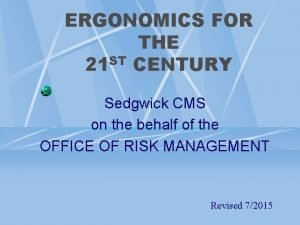 Types of ergonomics