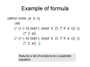 Abc formula