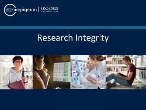 Research Integrity Research Integrity Programme structure Number of