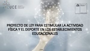 PROYECTO DE LEY PARA ESTIMULAR LA ACTIVIDAD FSICA