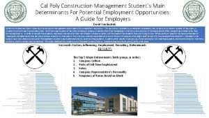 Cal poly slo construction management