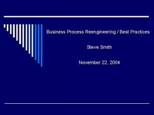 Business process reengineering best practices