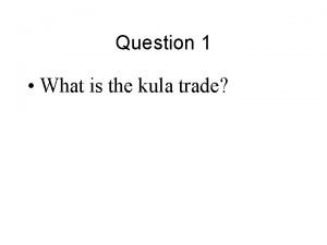 Kula trade