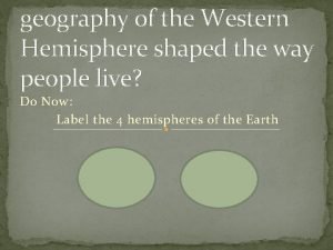 Physical map of western hemisphere