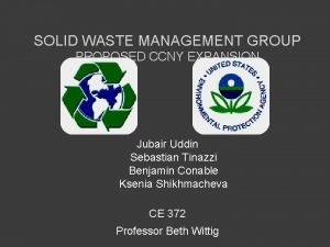 Solid waste management objectives