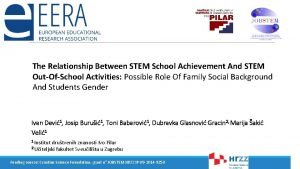 The Relationship Between STEM School Achievement And STEM