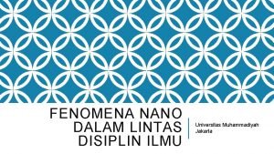 Teknologi nano adalah Teknologi nano adalah