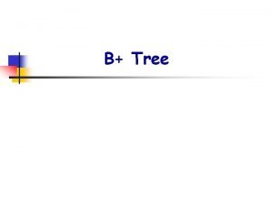 B tree order 3
