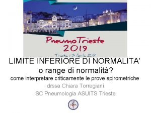 Range di normalità