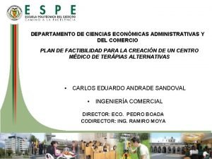 DEPARTAMENTO DE CIENCIAS ECONMICAS ADMINISTRATIVAS Y DEL COMERCIO