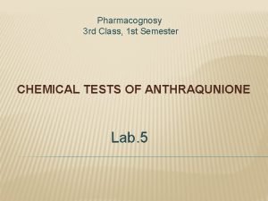 Borax test for anthraquinone