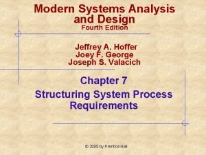 Modern Systems Analysis and Design Fourth Edition Jeffrey