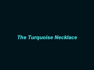 The Turquoise Necklace The salesman behind the counter