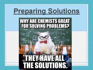 Standard solution Standard solution