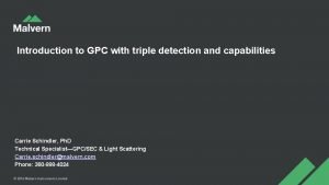 Gpc triple detection