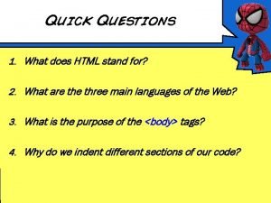 Question 1 what does html stand for?