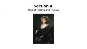 Rise of austria and prussia