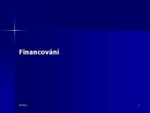 Financovn 352021 1 Vnosy ve stavebnm podniku Vnosy