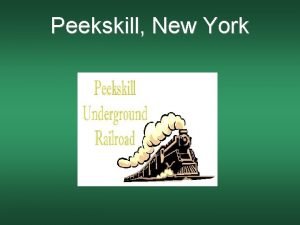 Peekskill New York Case Study Agenda Slide Topic