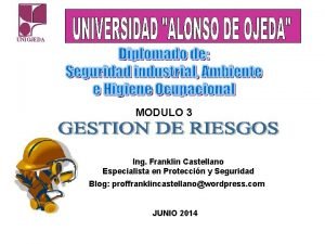 UNIOJEDA MODULO 3 Ing Franklin Castellano Especialista en