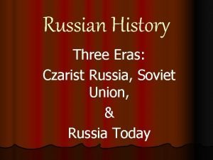 Eras of russian history