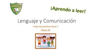 Aprendo a l eer Lenguaje y Comunicacin Texto