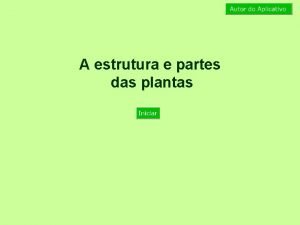 Estrutura da planta